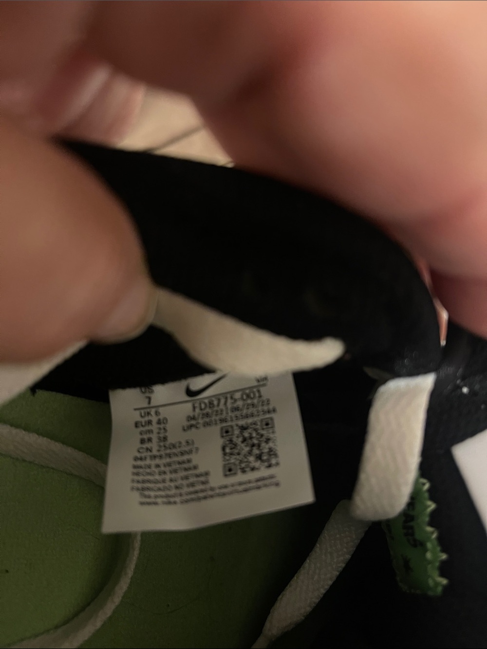 New Nike Mens, SB Dunk low HUF San Francisco, Keith Forever, size 7, White/Black - Picture 9 of 9